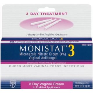 Monistat 3 Vaginal Antifungal 3 Applicators 03 12