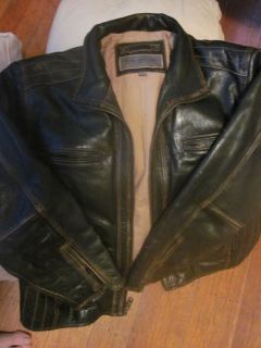 Andrew Marc XXL Brown Leather Jacket