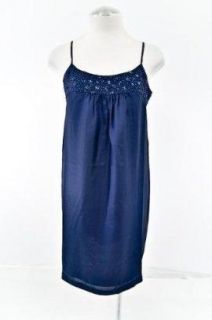 Eileen Fisher Sequined Silk Racerback Cami Dress