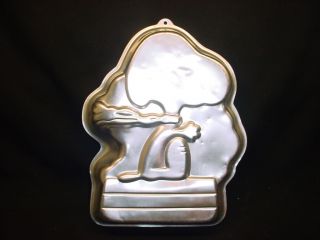   Cake Pan Peanuts Comic Puppy Dog Mold Tin Canine Party Animal