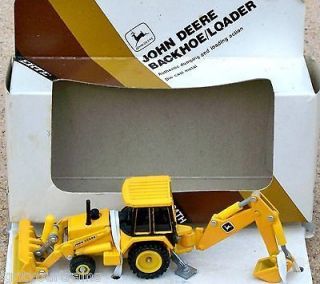1980s Ertl John Deere Backhoe Loader Tractor 132 10 In Box 