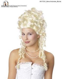 Marie Antoinette Queen Costume Wig Long Blonde Curls