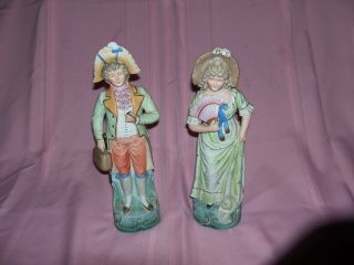 Antique Porcelain Bisque Figures Figurines Marked Germany