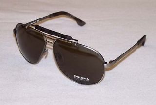 Diesel Authentic Sunglasses DL0027 DL 0027 17N Gunmetal Green NEW