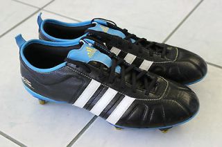 new mens adidas adipure iv trx sg soccer boots cleats black blue 13 us 
