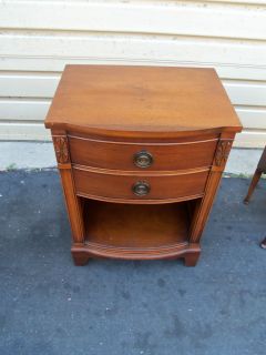 50344 Antique Mahogany Nightstand End Table Stand