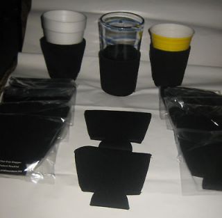 30 black coffee cup koozie glass beer keg drink cooler