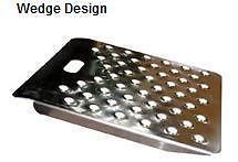 Wedge Style Aluminum Curb Ramp   27 x 24 600# Capacity Curbs Down 