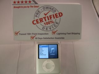 SILVER Apple iPod Nano 8GB 3rd Gen A1236  Player GREAT CONDITION