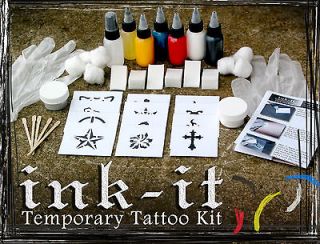 complete temporary tattoo kit no airbrush required one day shipping