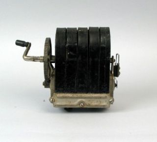 Antique Hand Crank Magneto Telephone Ringer Generator for Wood Wall 