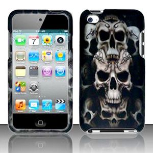 SnapOn Hard Cover Case 4 Apple iPod Touch 4th Skull An
