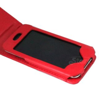Keep your Apple iPod Touch 4G protected in style with this Red Leather 