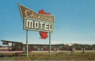 chinook motel lethbridge alberta canada postcard  8