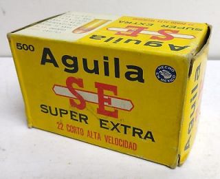 Aguila SUPER EXTRA, .22 cal., 500 round box from Mexico, unusual, hard 