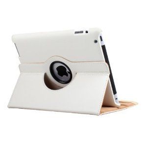   360 Degree Rotating Leather Case Smart Cover for Apple iPad 3