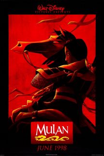 Mulan Movie Poster 2 Sided Original Rolled 27x40 Disney