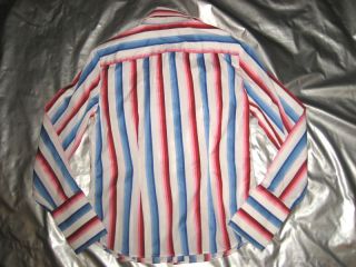 Tommy Hilfiger Red and Blue Striped Shirt Blouse Size 8