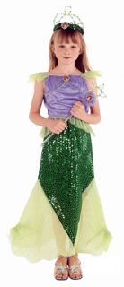 Ariel Disney Deluxe Mermaid Girls Halloween Costume S