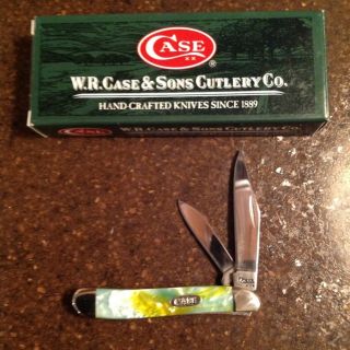 Case XX Aqua Gold Rush 2 Blade Peanut Knife 9220SS New In Box 