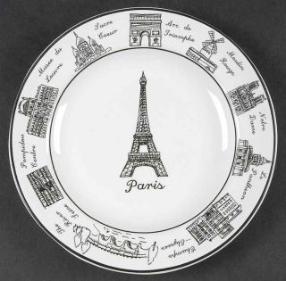 222 Fifth Around The City Paris Appetizer Plate 8589021