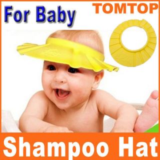 Baby Child Kid Shampoo Bath Shower Wash Hair Shield Hat Cap Yellow