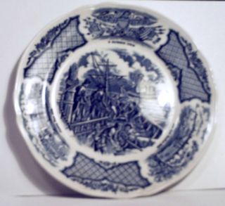 Fair Winds   U.S.S. Constitution   Alfred Meakin Staffordshire Plate