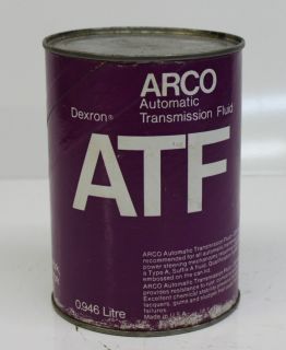 Arco Atlantic Richfield ATF Fluid Oil Quart Can Empty
