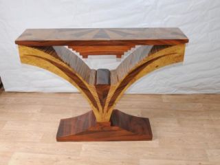 Art Deco Inlay Hall Table Console Tables Vintage Furniture