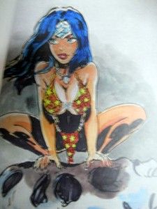 Wonder Woman 4 Original Art Fanzine 1990s Full Color Unpublished Art 