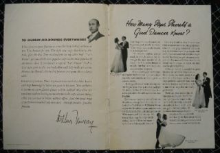 Vtg Arthur Murray Lets Swing It 1937 Dance Instruction Lessons Book 