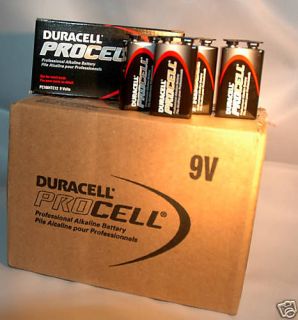 Duracell Procell 9 volt alkaline battery 72 pack new expires march 