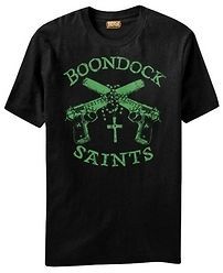 Boondock Saints Guns and Rosary T shirt (2011)   New   Apparel 