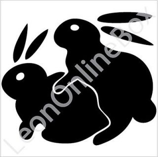 Bunny Rabbits Humping Sexy   Funny Decal Vinyl Car Wall Laptop Sticker