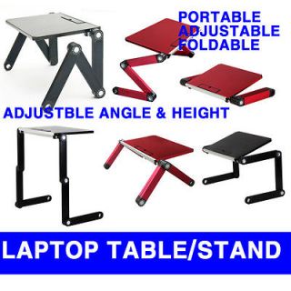folding laptop table desk stand adjustable angle 4 notebook tablet pc 