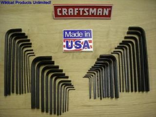 CRAFTSMAN 40 PIECE HEX KEY SETS INCLUDES SAE & METRIC    