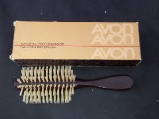 Vtg 1988 Avon Natural Performance Half Round Brush NIB