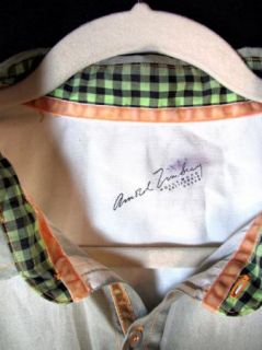 Arnold Zimberg Mens Unique Gray Button Up Long Sleeve Shirt sz L
