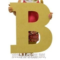 Letters Large wood Letter B 24tall Unfinished Craft Paintable