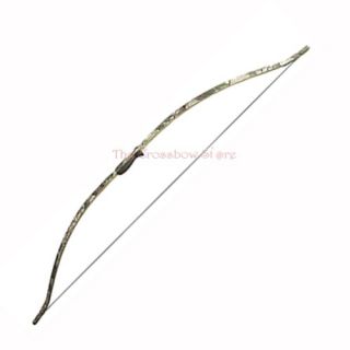   Chief 51 Brush Camo Longbow with Quiver Target and 2X Arrows