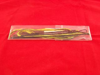 68 AMO Custom Brown & Yellow Recurve Bow String 10 Strrand 15# 35 