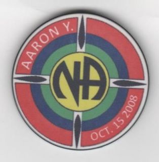 Custom Sobriety Chip   Narcotics Anonymous Friends of Jimmy K   1 1/2 