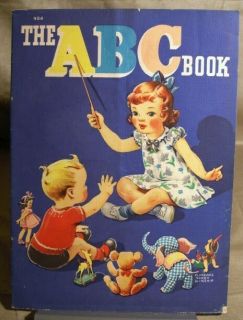 1940 ABC Book Florence Sarah Winship #904 Whitman Pub 13x9.5 inches 