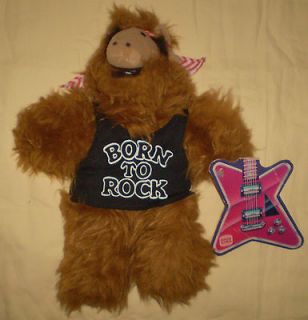 Vtg 1988 Alf Burger King Stuffed Plush Doll 11 Toy With Guitar Tag 