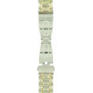 Citizen 18mm Gold/Silver Two Tone Metal Watch Band. Missing 6 Links 