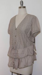 Johnny Was 4 Love and Liberty Ashwood Christy Eyelet Embroidered Tunic 