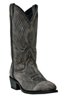 Mens Cowboy Boots Western Laredo Atchison Medium D M Round Toe Black 