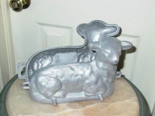 vintage lamb or sheep chocolate or cake mold time left