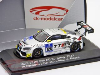 Audi TT RS 126 24H Nürburgring 2011 Raeder Motorsport 1 43 Spark 