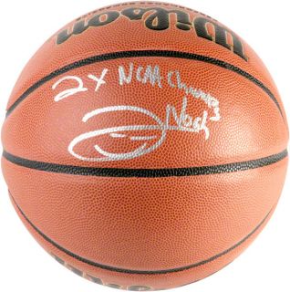   Autographed Basketball Details NCAA Basketball 2X Champs Insc